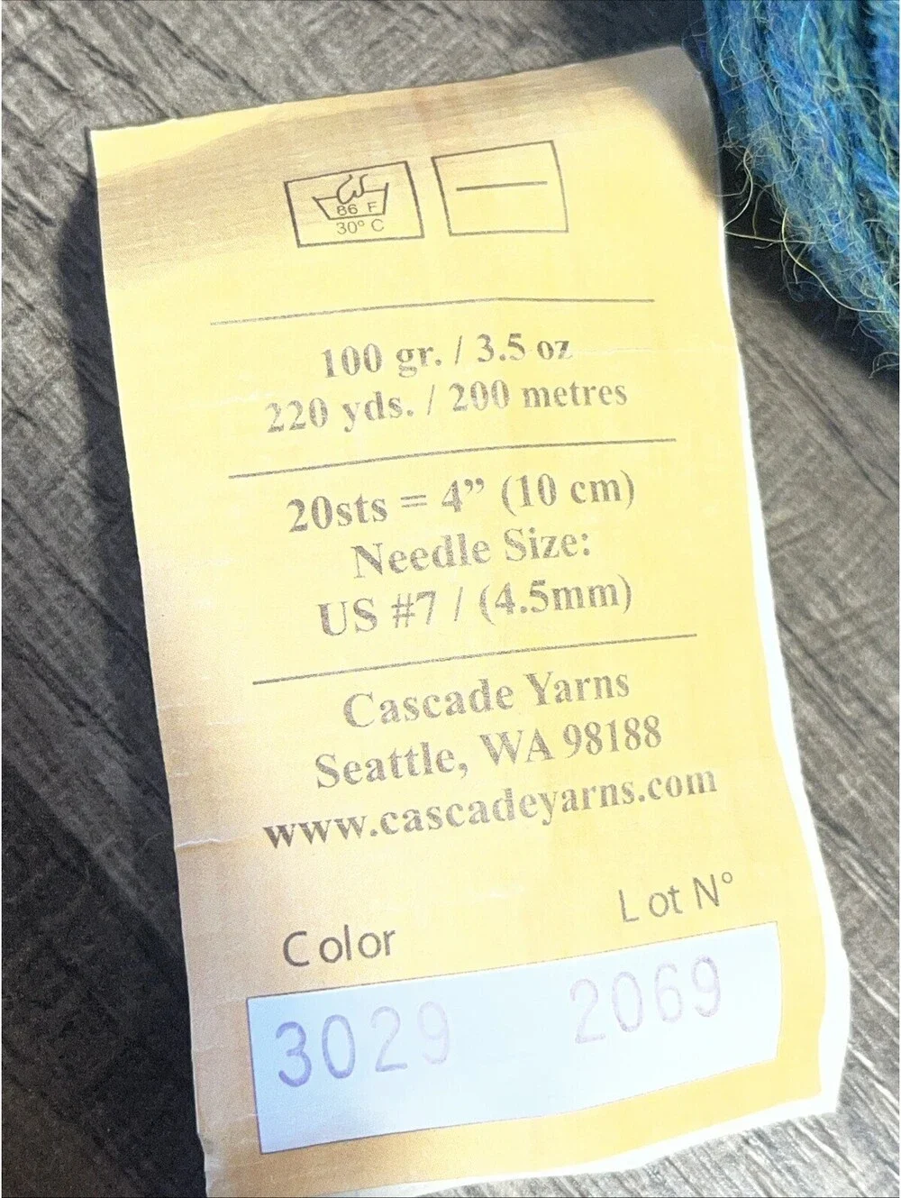 Cascade Yarns Pure Alpaca - Mixed Lot - Blues/Greens & Purple 38.8g